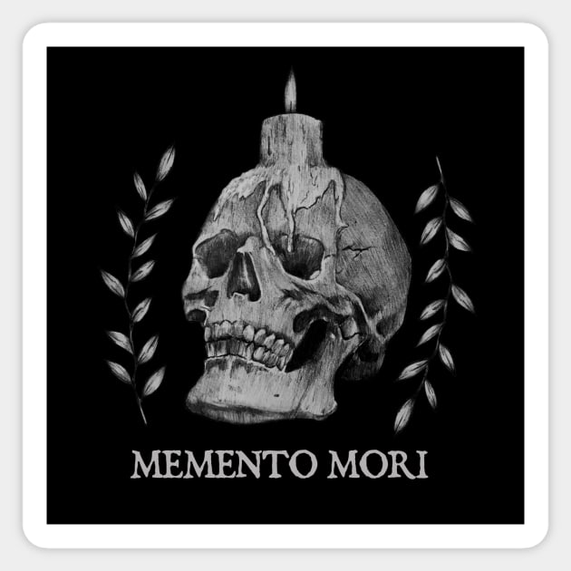 Memento Mori Sticker by StudiousStoic